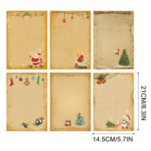 Yonrjhukm Christmas Gift Envelope Letter Set Hand Gift Kraft Paper Vintage Christmas Letter Envelope