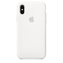 Silikónový kryt kompatibilný s iPhone XS - biely