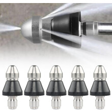 FloHua Mother's Day Gift Clearance Washer Sewer Spout Nozzle 1/4 Inch Cleaning Sprayer Pipe Unclog Cleaning Accessories Household Essentials(5pcs)