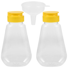 Tersarium1Set Pot à miel Bouteilles à miel Bouteilles à presser pour miel Bouteilles à condiments Bouteille de miel pour ketchup (200ml)