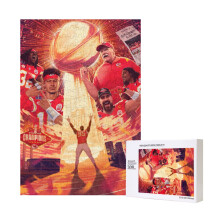 Quebra-cabeças esportivos para adultos do Kansas City Chiefs, para homens e mulheres, decoração de interiores, jogos desafiadores, presentes