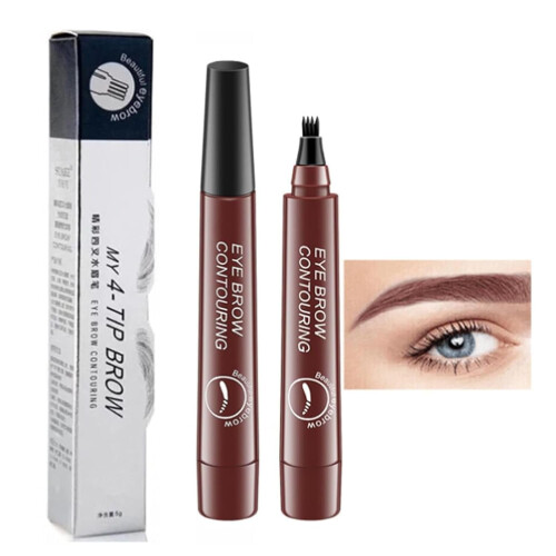 Μολύβι φρυδιών Matezis, συμβατό με το Matisse Eyeliner, αδιάβροχο στυλό φρυδιών Microblade 4 άκρων