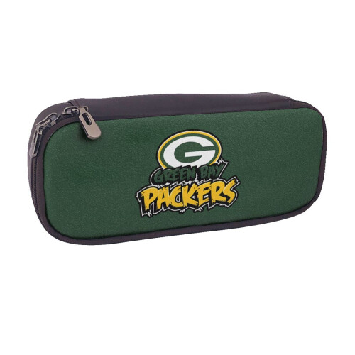 Δερμάτινη θήκη μολυβιών Packers για αγόρια και κορίτσια, θήκη μολυβιών μεγάλης