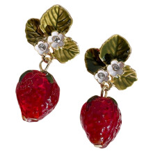 Eease 1 Pair Aesthetic Earrings Strawberry Dainty Earrings Fashionable Earrings Jewelry