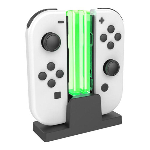Oplaadstation compatibel met Nintendo Switch en Switch OLED Joy-Con, zwart 1