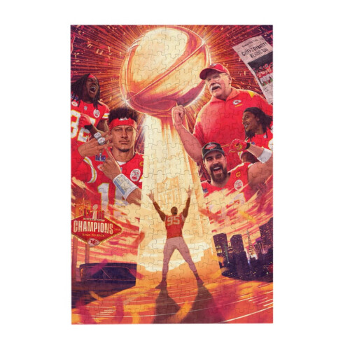 Αθλητικά παζλ ενηλίκων KC Chiefs για άνδρες/γυναίκες, εσωτερική διακόσμηση, 2