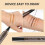 Μολύβι φρυδιών Matezis, συμβατό με εργαλεία microblading, στυλό φρυδιών ακριβείας με 4 3