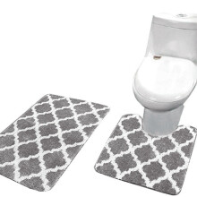 Lot de 2 tapis de bain antidérapants en liquidation, tapis de douche doux