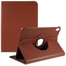 Kompatibel med iPad 10,9" 2022 / kompatibel med iPad 11" 2025 Roterbart deksel - Brun Brun