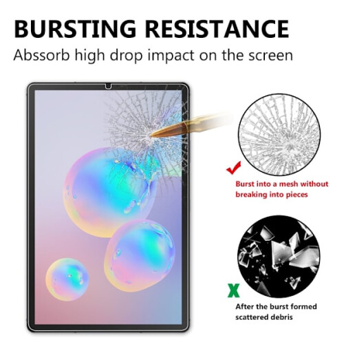 Compatível com Samsung Galaxy Tab S6 Lite - Protetor de Tela de Vidro Temperado 2