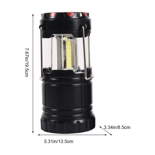 Φορητή Λάμπα Σκηνής Donemore 2 σε 1 COB+ Κόκκινο LED, συμβατή με κάμπινγκ, πεζοπορία, 2