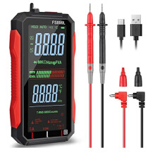 Mosiee-multimeter met USB-C-oplaadmogelijkheid voor nauwkeurige elektrische metingen.