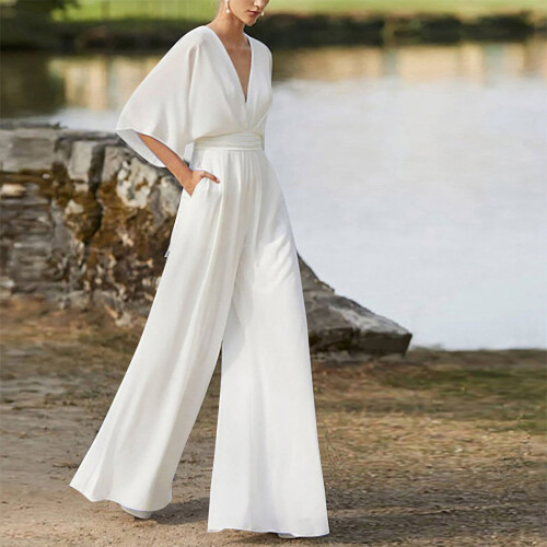 Γυναικείες Ολόσωμες Φόρμες και Ολόσωμες Φόρμες με Βαθύ V και Ψηλόμεσο Παντελόνι 1