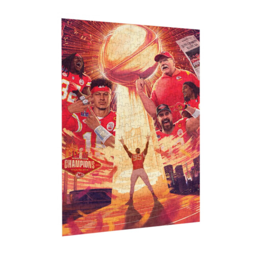 Αθλητικά παζλ ενηλίκων KC Chiefs για άνδρες/γυναίκες, εσωτερική διακόσμηση, 1