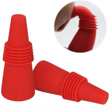 Lot de 5 bouchons de bouteille réutilisables en silicone, indispensables pour la maison