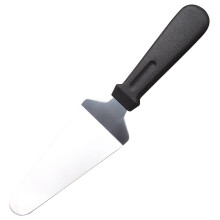 Booyoo ruostumattomasta teräksestä valmistettu pizzakuori piirakkapalvelin kakkulastalla kaavin muovikahvalla leivonta-aterimet, musta