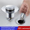 Yakbaofuo Universal Νιπτήρας με Ανακλαστικό Φίλτρο Αποστράγγισης Αντιφρακτικό Νιπτήρα 3