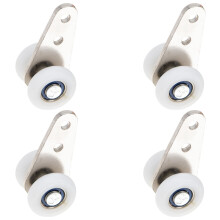 roulettes silencieuses en nylon pour rideaux Ă glissement fluide