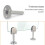 Support de fixation pour paroi en verre 14 x 80 mm XL 5