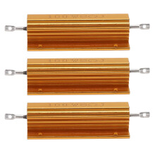3x Arany Alumínium Burkolatú Teljesítmény Ellenállás 100W, 8Ohm 8R