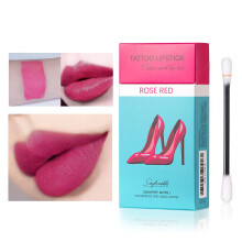Waterproof Rose Red Lip Tint 20pcs Long Lasting NonTransfer Lip Stain in Portable Cigarette Box