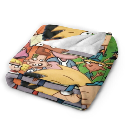 Hey Arnold Plädar Plysch Resefiltar Sovrum Vardagsrum Soffa Kontor 1