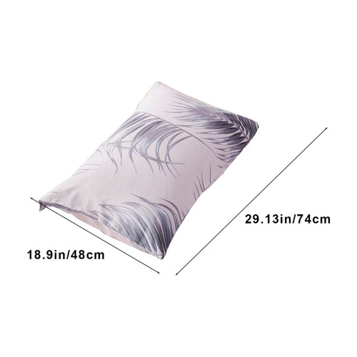Pillow Case - Printed Pattern Cotton Pillow Protectors Decorative Pillow Covers Standard Size (19" x 29"), Envelope Closure End 2