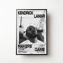 Affiche Kendrick Lamar, Affiche Nike, Kendrick Lamar, Affiche Nike rétro, Affiche Hypebeast, Vintage, Musique