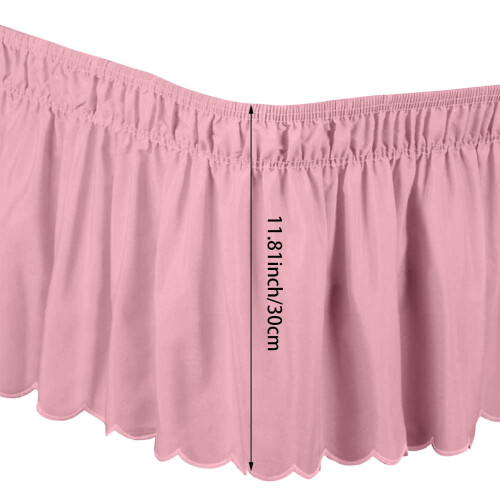 Couvre-lit élastique uni, tablier de lit anti-poussière, sans jupe de lit 1