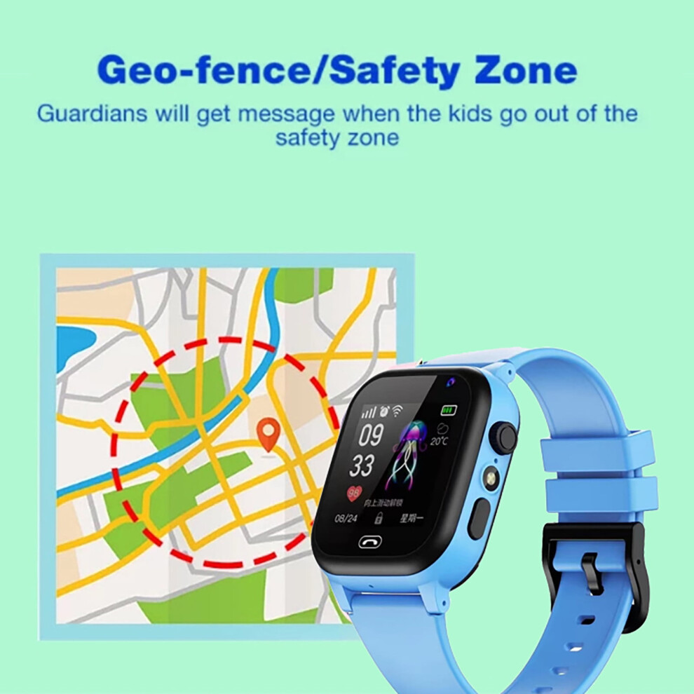 Jacenvly Kids Smart Watch For Boys & Girls, Hd Touchscreen With 24 Games, Camera, Music, Flashlight, Alarm, Calculator, 12/24-Hour Format, Gift For 9423501794116
