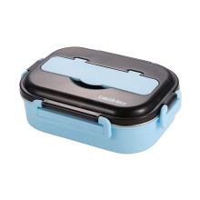 Ensemble de couverts Poaug, boîte à bento en acier inoxydable isotherme et compartimentée, compatible avec la restauration rapide, doublure de