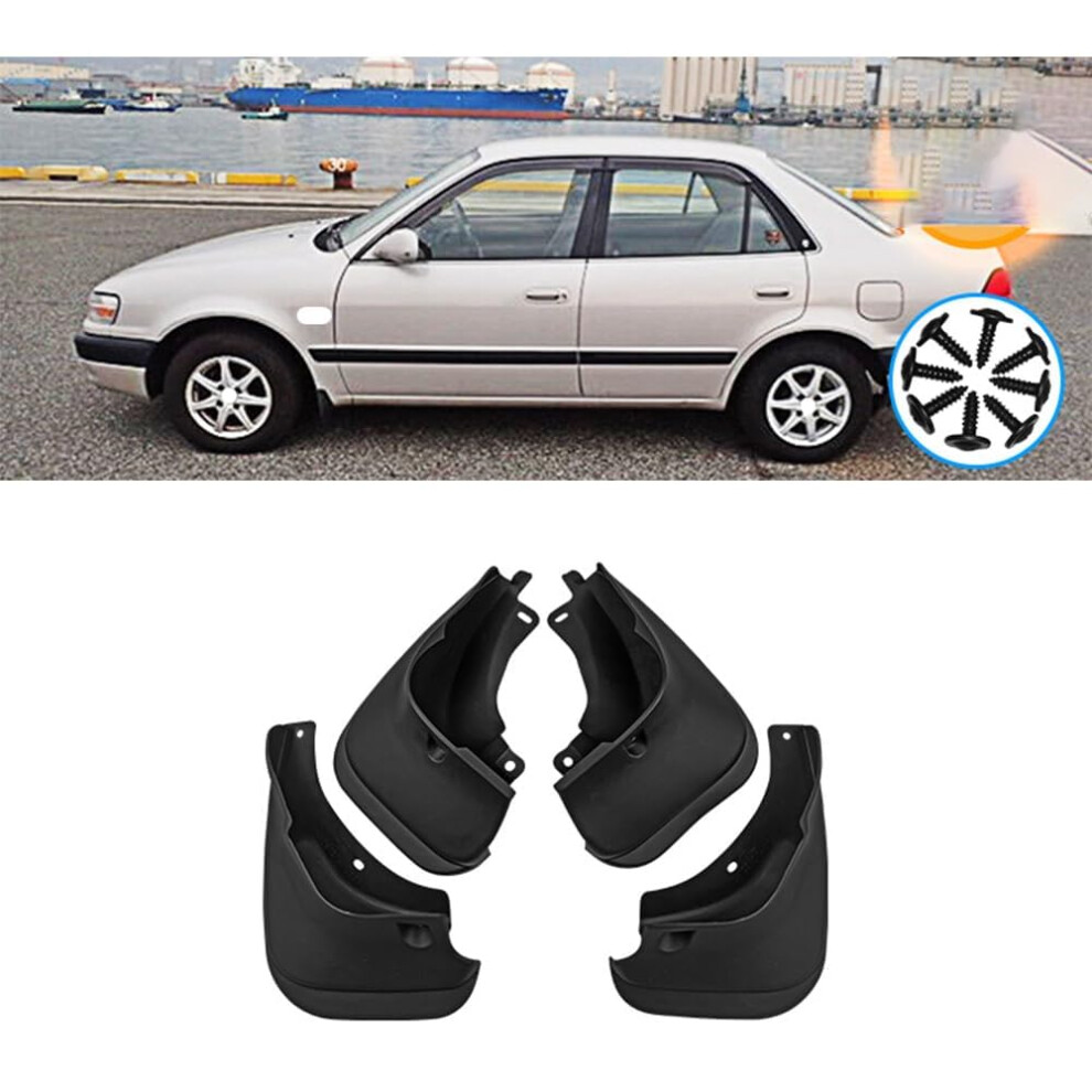 4 Pcs Allweather Waterproof Car Mud Flaps With Scratchresistant Fender Guards For 19931998 Toyota Corolla Ae100 Sedan 9099447564597