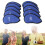 10pcs Blue Golf Club Head Covers Set Breathable Mesh with Soft Lining 14