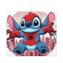 Tapete escurridor de platos Stitch para encimera de cocina, tapete de microfibra para platos, almohadilla de secado rápido y absorbente.