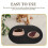 Eease Pet Food Bowl Mat, Επαναχρησιμοποιήσιμο μαξιλάρι για μπολ γάτας, Αντιολισθητικό 6