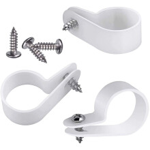 Collier de serrage de type P avec vis en acier inoxydable pour la gestion des câbles et le serrage des fils.