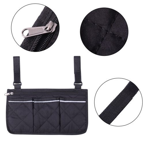 Αδιάβροχη μαύρη τσάντα αποθήκευσης Walker Pouches Αξεσουάρ μπράτσου Πλαϊνές τσάντες 1