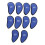 10pcs Blue Golf Club Head Covers Set Breathable Mesh with Soft Lining 11