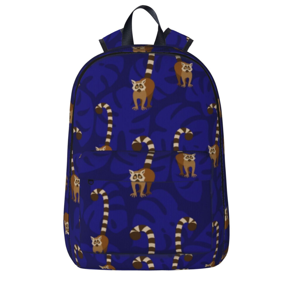 Cute Lemurs Pattern Backpack Laptop Backpacks Travel Hiking Bag Business Backpacks For Women Men 9423501796493