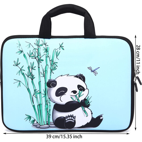 Bolsa para laptop de 14, 15, 15,4 e 15,6 polegadas com alça, capa protetora para computador, estojo para notebook, capa de neoprene macia para 1