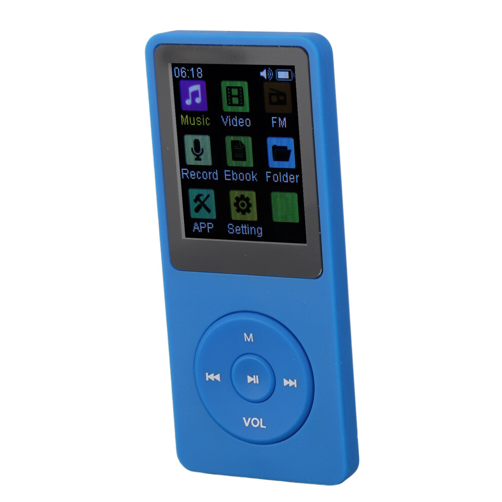 Wireless Mp3 Player With Voice Recording, 8G, 1.82In Tft Screen, Tooth Blue 4681381231908