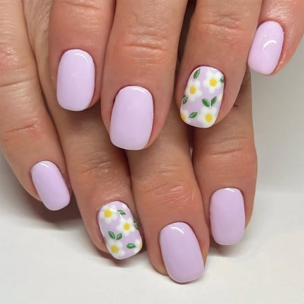 Press on Nails with Designs Durable ABS Fake Nails Easy Glue Application Instant Manicure