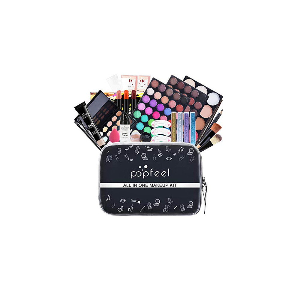 AllinOne Makeup Kit for Women Full Face Set with Brushes  Pigment Shades Holiday Gift
