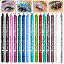 15 Colors Waterproof Eyeliner Pencil Set with Metallic Glitter, Multiuse Eye and Lip Liner