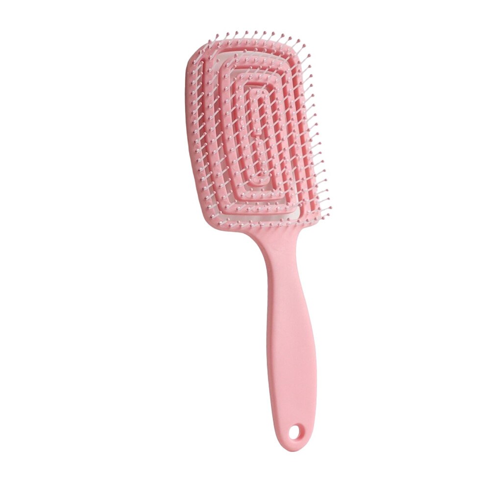 Unisex Detangling Hair Comb Curved Vented Brush For Blow Drying Thick Curly Hair With Ergonomic Grip