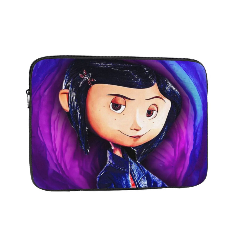 Coraline Laptop Case, Shockproof Protective Notebook Case With Accessory Pocket, Briefcase Carrying Cover,10 12 13 15 17 Inch Black 9395123032917