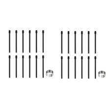 Standard Pen Nibs for , 24Pcs Black Replacement Refill Pen Tips for Intuos Pro, IMobileStudio Pro