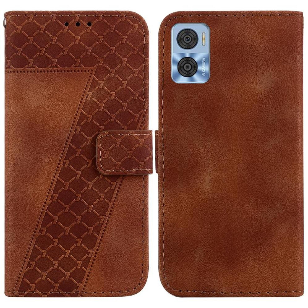 Phone Case For Motorola Moto E22/E22i Card Slot Function Embossed Pattern Wallet Pu Leather Flip Folio Cover 9048212145363