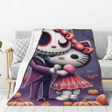 Couverture polaire Hello Kitty ultra douce et confortable, idéale pour la literie enfant - 152 x 127 cm