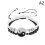 RSAMD2Pcs Σετ Κολιέ με Βραχιόλια για Ζευγάρια Tai Yin Yang, Μενταγιόν, Ρυθμιζόμενη 8